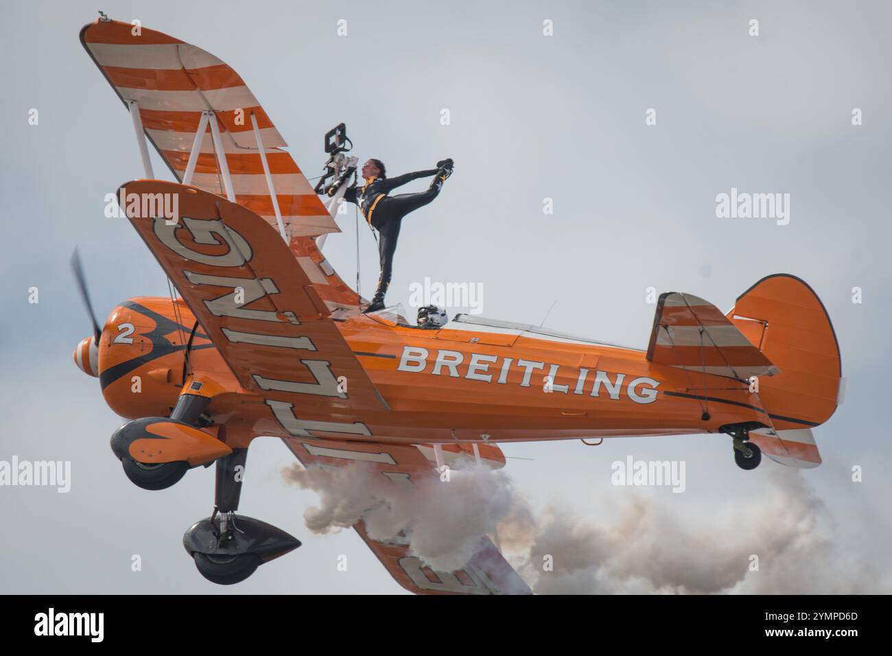 Breitling Wing Walkers tritt in Blackpool auf Stockfoto