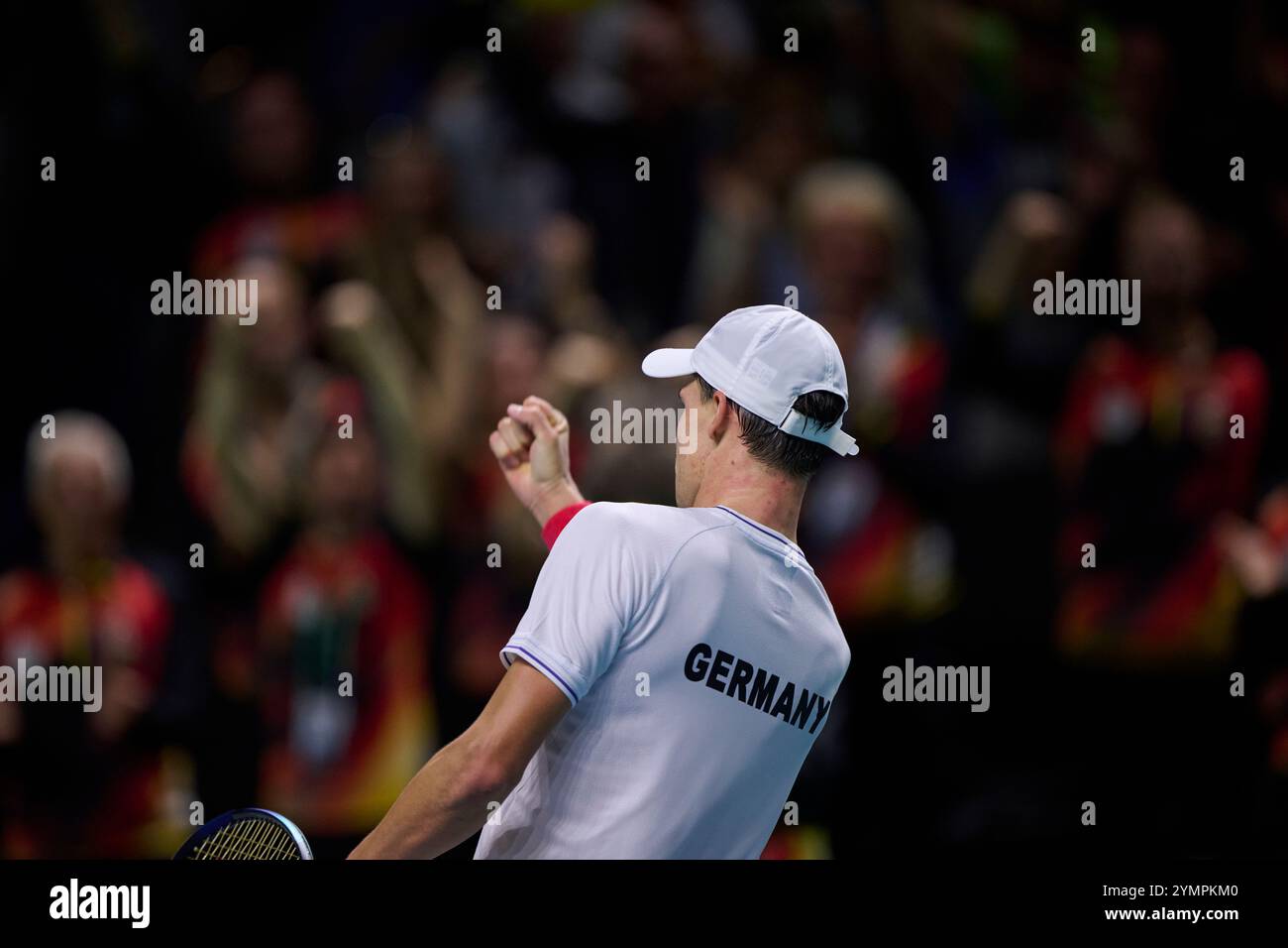 Malaga, Spanien, 22. November 2024. Daniel Altmaier aus Deutschland im Halbfinale Davis Cup Finale 8 Singles Match 1. Quelle: Vicente Vidal Fernandez/Alamy Live News Stockfoto