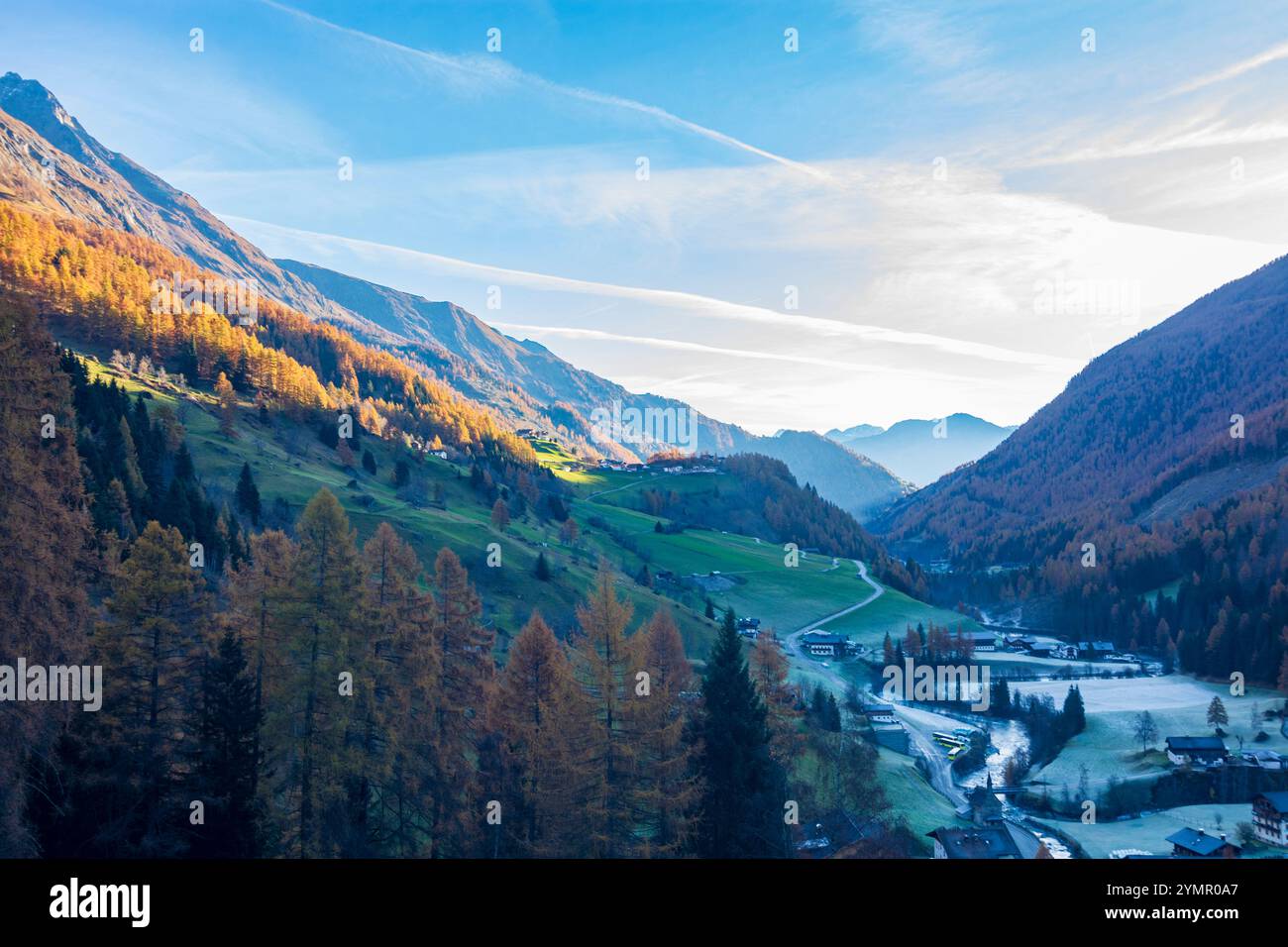 Prägraten am Großvenediger: Weiler Hinterbichl, Virgental in Osttirol, Osttirol, Tirol, Tirol, Österreich Stockfoto