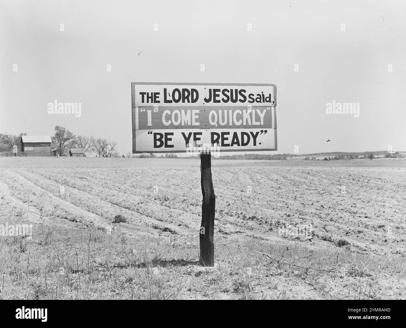 Religious Sign Along Highway, Georgia, USA, Marion Post Wolcott, U.S. Farm Security Administration, Mai 1939 Stockfoto