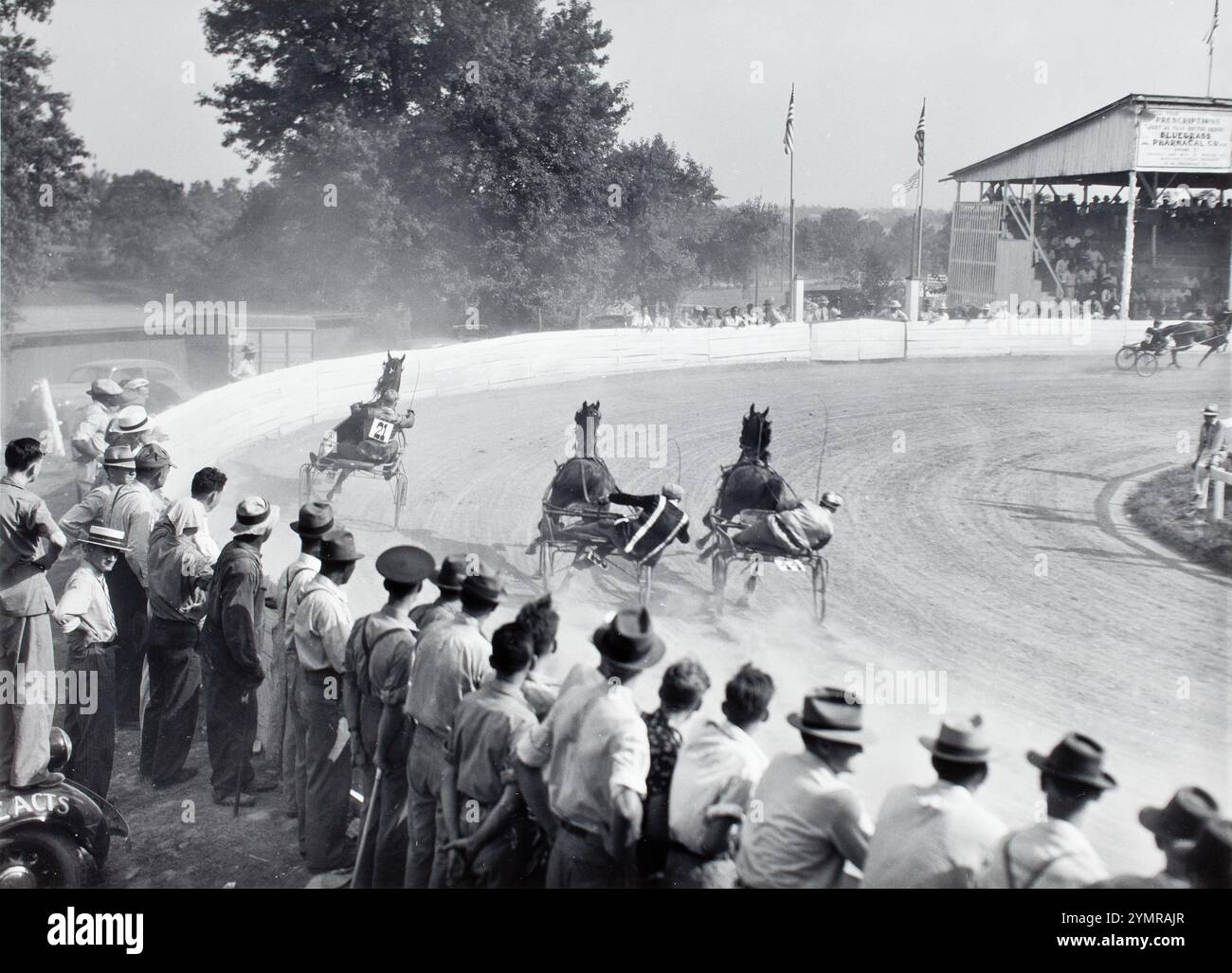 Sulky Horse Races, Kentucky 1940. Marion Post Wolcott für die Farm Security Administration, Stockfoto