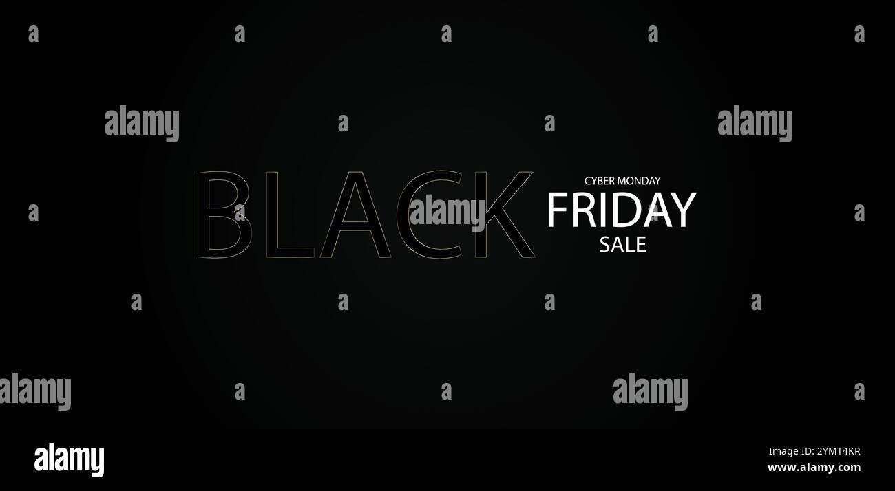 Black Friday Madness Machen Sie sich mit unserem exklusiven Banner bereit Stock Vektor