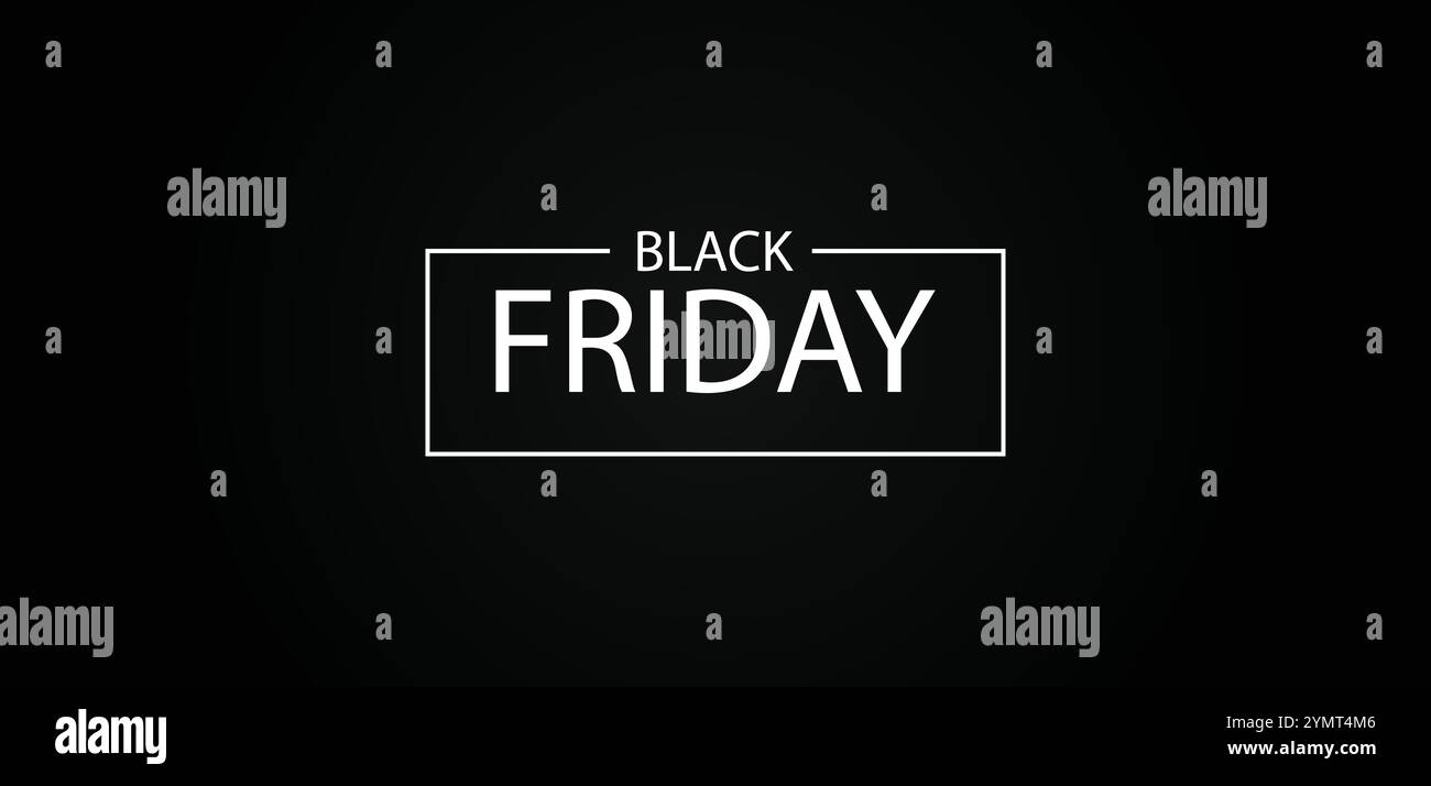 Black Friday Madness Machen Sie sich mit unserem exklusiven Banner bereit Stock Vektor