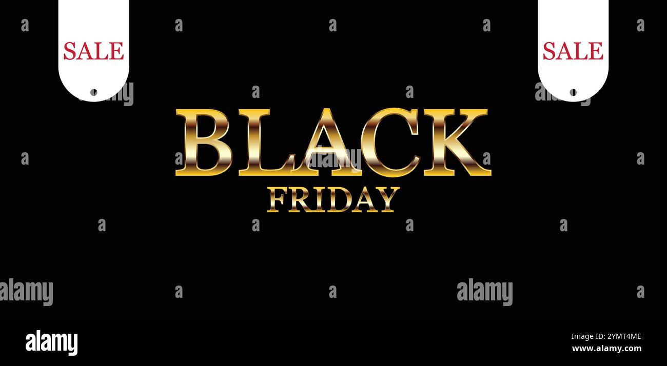 Black Friday Madness Machen Sie sich mit unserem exklusiven Banner bereit Stock Vektor