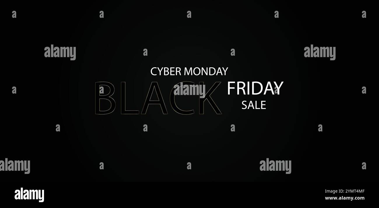 Black Friday Madness Machen Sie sich mit unserem exklusiven Banner bereit Stock Vektor