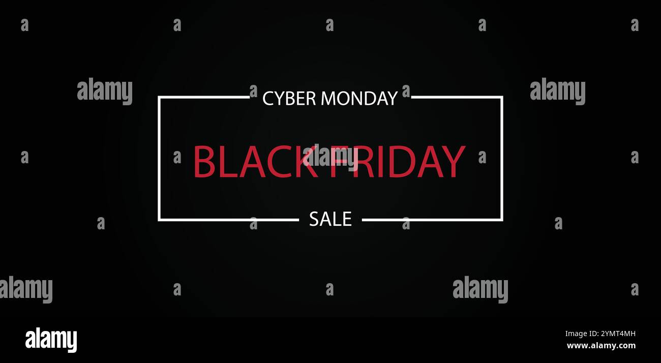 Black Friday Madness Machen Sie sich mit unserem exklusiven Banner bereit Stock Vektor