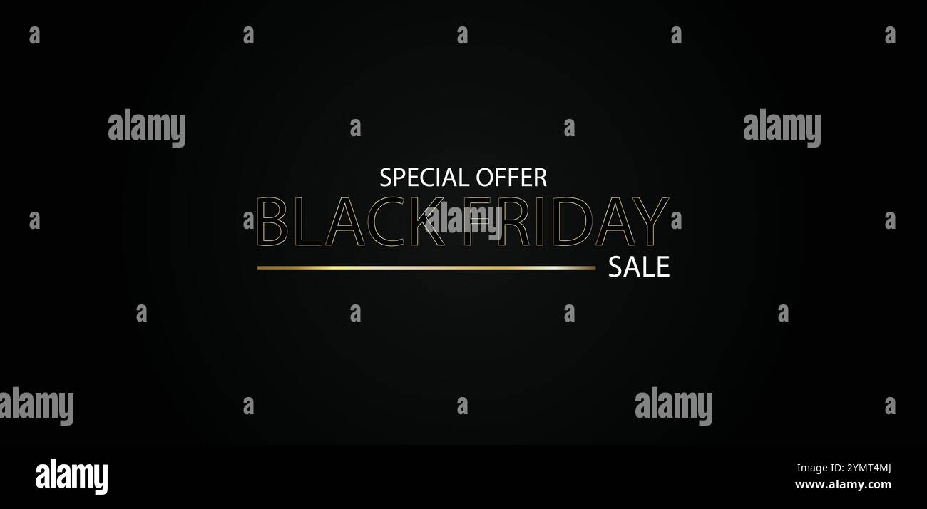 Black Friday Madness Machen Sie sich mit unserem exklusiven Banner bereit Stock Vektor