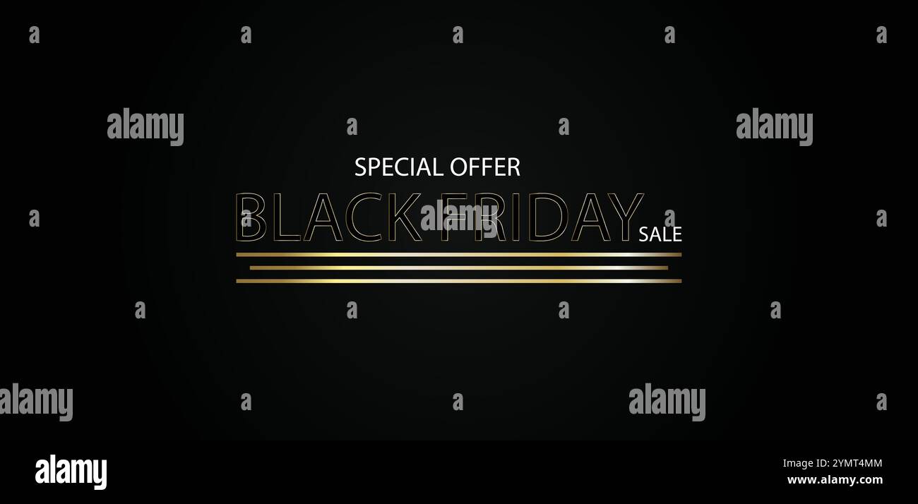 Black Friday Madness Machen Sie sich mit unserem exklusiven Banner bereit Stock Vektor