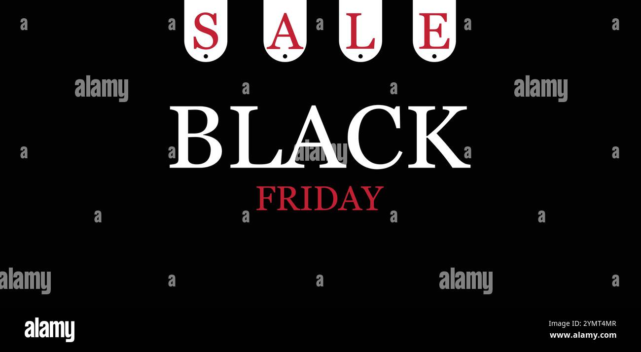 Black Friday Madness Machen Sie sich mit unserem exklusiven Banner bereit Stock Vektor