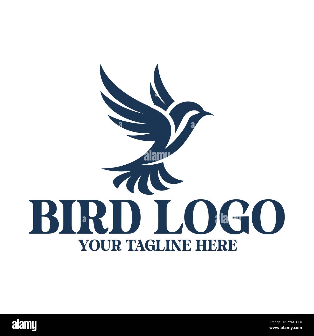 Vogel-Logo, Vogel-Illustration, Vogel-Vektor-Logo, Vogel-Symbol, Vogel-Branding, Creative Bird Logo, Minimal Bird Logo, Modern Bird Logo, Bold Bird Logo Stock Vektor