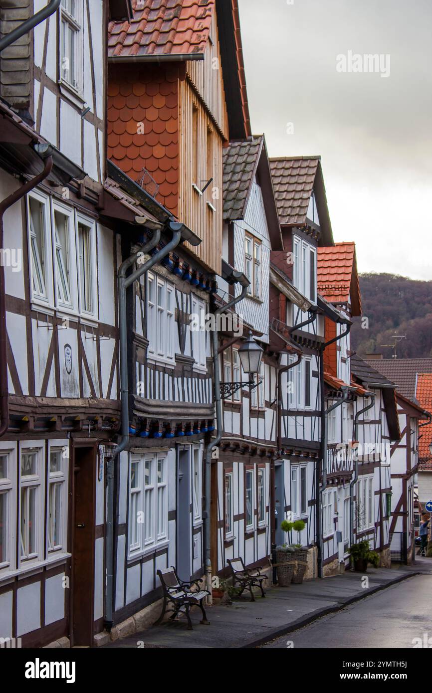 Malerisches Haus in Bad Sooden Allendorf im Werra-Tal in Deutschland, Hessen Stockfoto