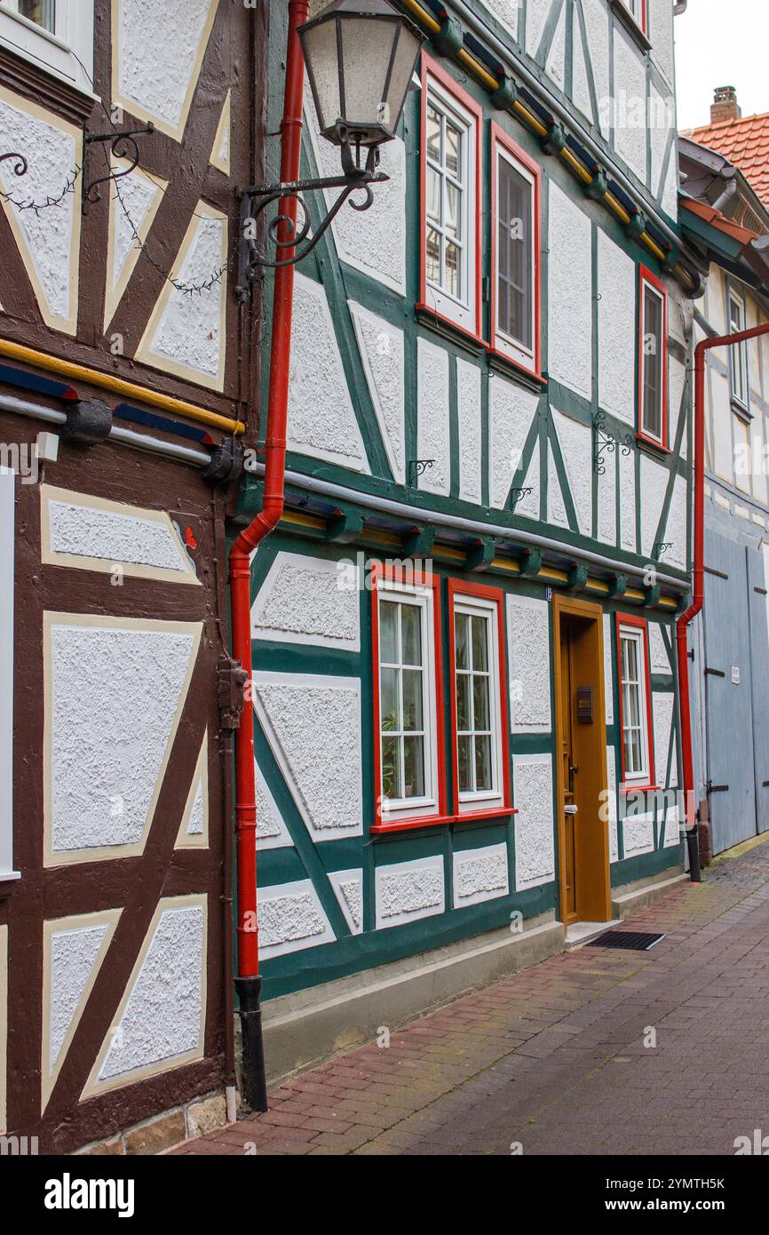 Malerisches Haus in Bad Sooden Allendorf im Werra-Tal in Deutschland, Hessen Stockfoto