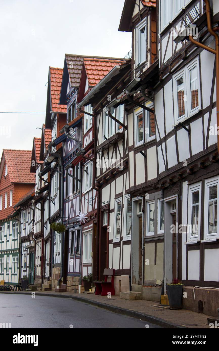 Malerisches Haus in Bad Sooden Allendorf im Werra-Tal in Deutschland, Hessen Stockfoto
