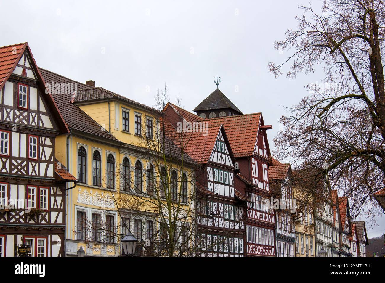 Malerische Häuser in Bad Sooden Allendorf im Werra-Tal in Deutschland, Hessen Stockfoto