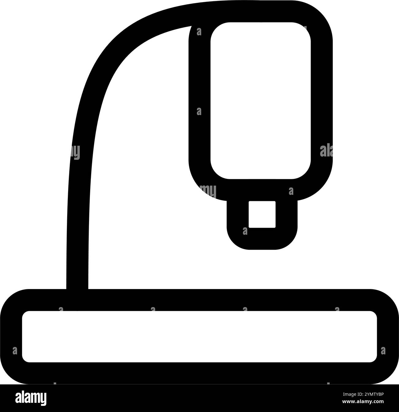 Mikroskop-Symbol - Symbol für moderne Bildung oder Büro Stock Vektor