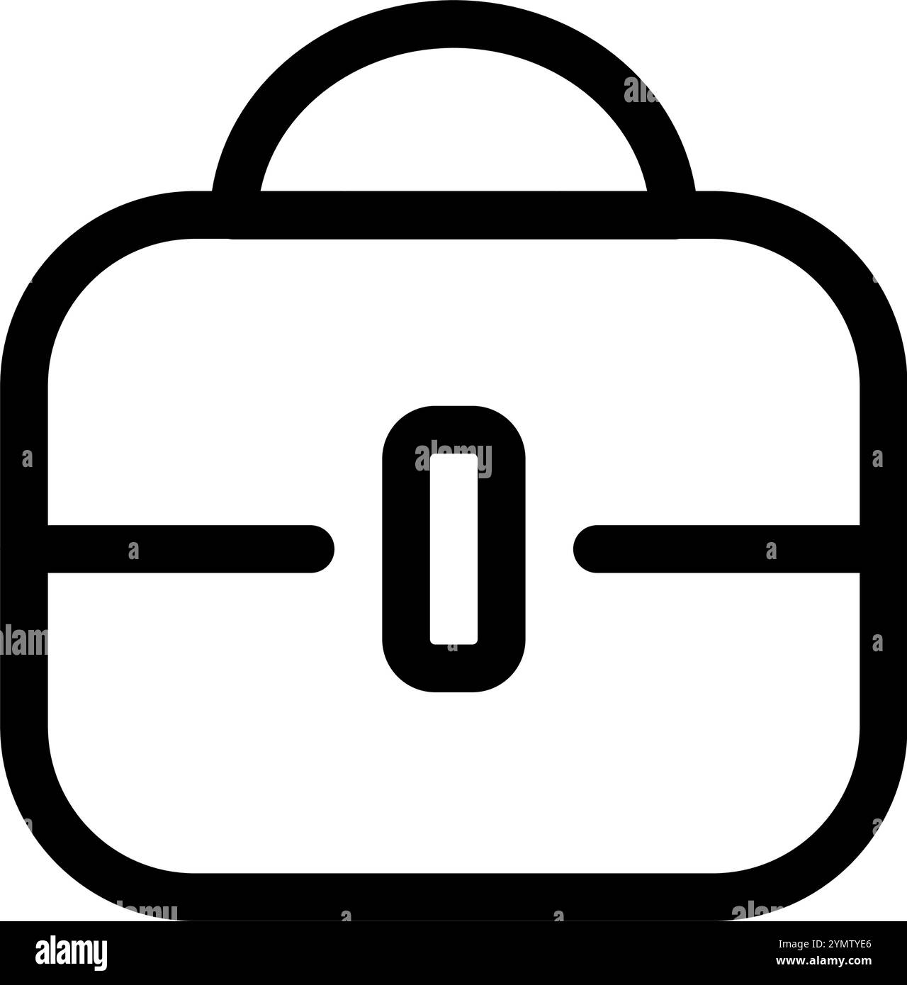 Symbol für Geschäfts- oder Schultasche – Symbol für moderne Bildung oder Büro Stock Vektor