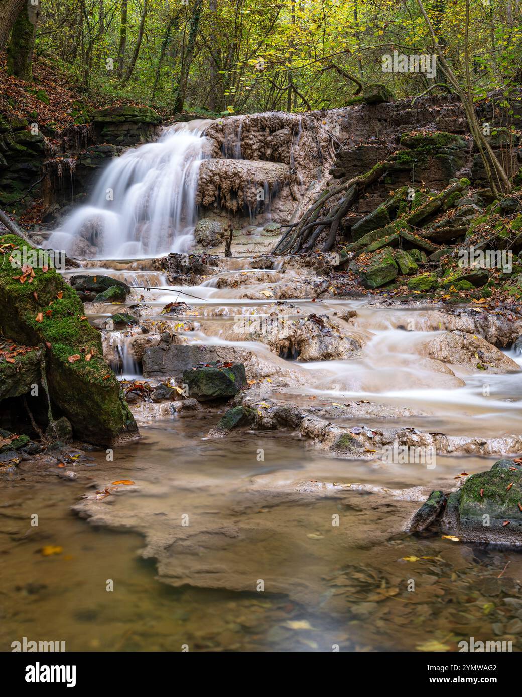 Landschaft der Eifel nahe Bitburg, Deutschland Stockfoto