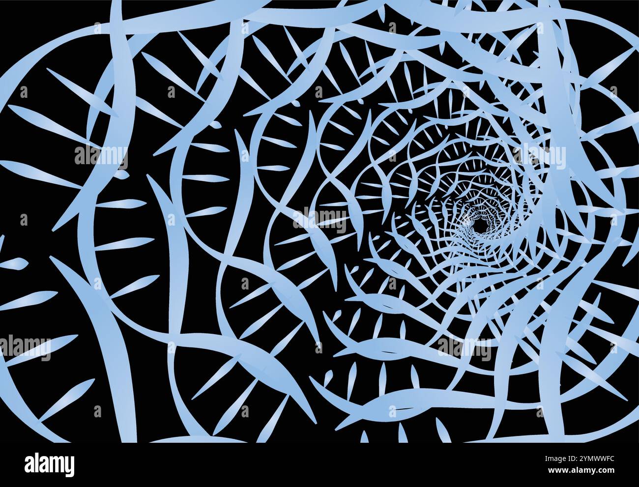 ABSTRAKTER HERZFÖRMIGER DNA-HINTERGRUND Stock Vektor ABSTRAKTER HERZFÖRMIGER DNA-HINTERGRUND Stock Vektor