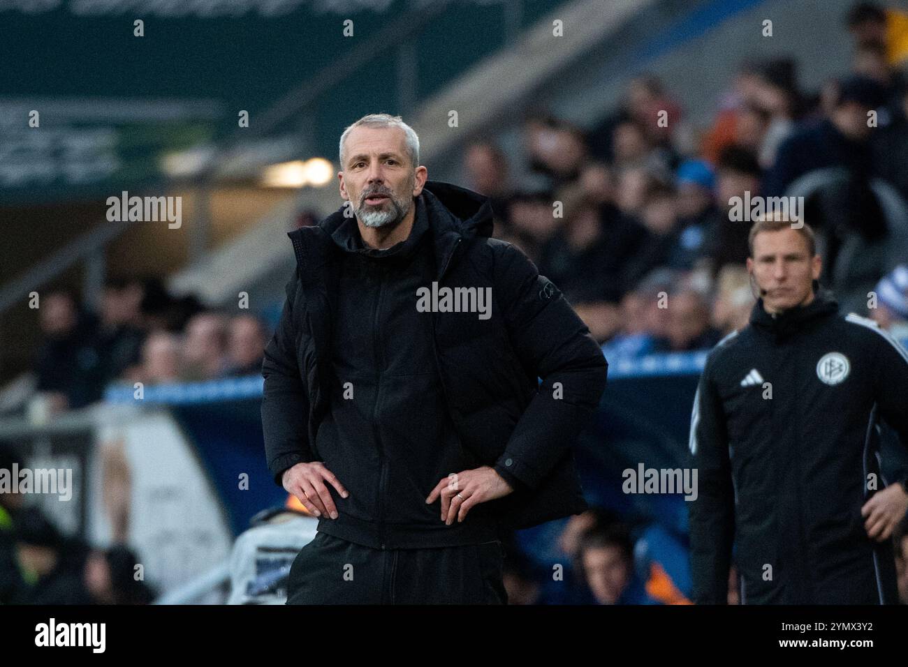 Marco Rose (RB Leipzig, Trainer), GER, TSG 1899 Hoffenheim (TSG) vs. RB Leipzig (RBL), Fussball-Bundesliga, 11. Spieltag, Saison 2024/2025, 23.11.2024 DFB/DFL-Vorschriften verbieten jede Verwendung von Fotografien als Bildsequenzen und/oder Quasi-Video Foto: Eibner-Pressefoto/Michael Memmler Stockfoto