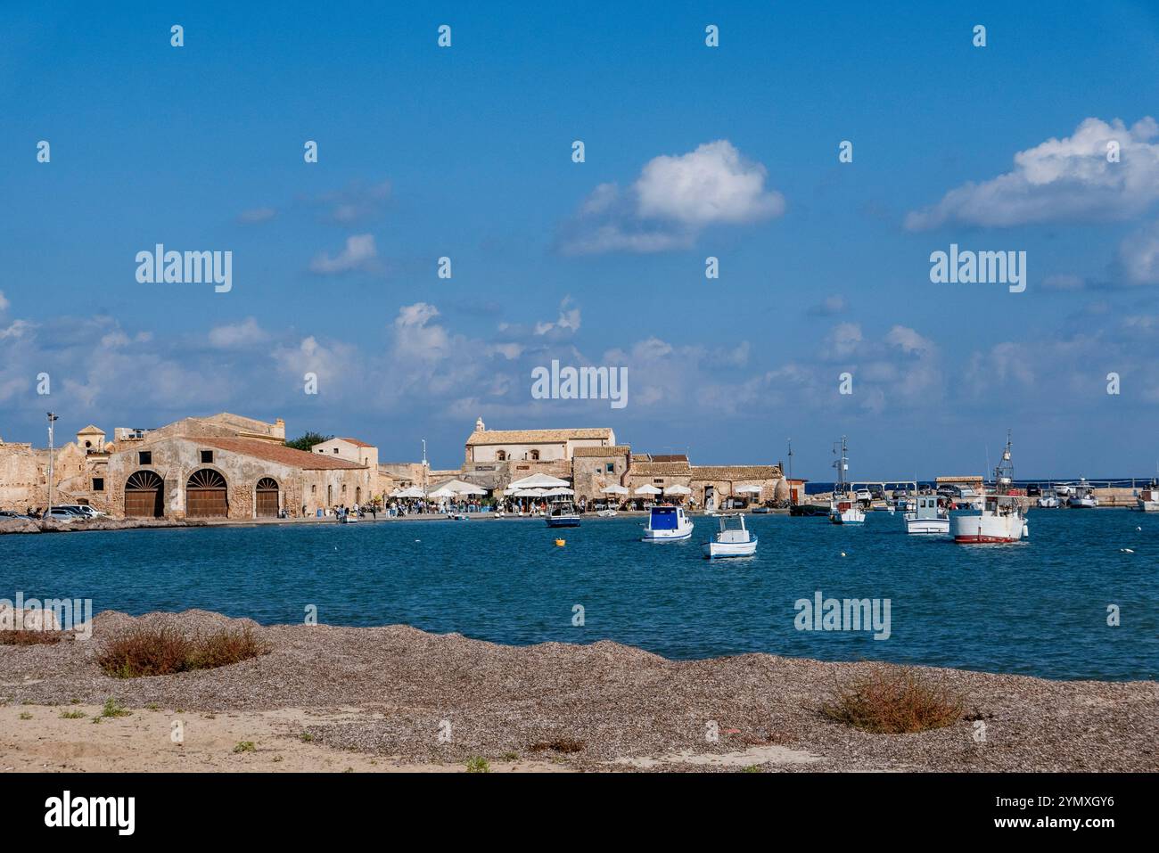 Marzamemi im Südosten Siziliens, Italien. Foto: Sam Mellish Stockfoto