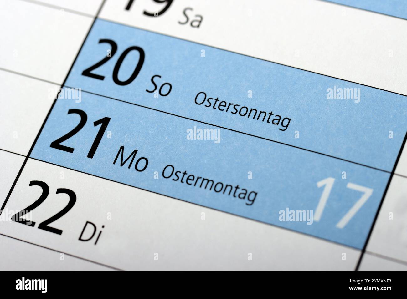 Ostersonntag Und Ostermontag Stockfoto