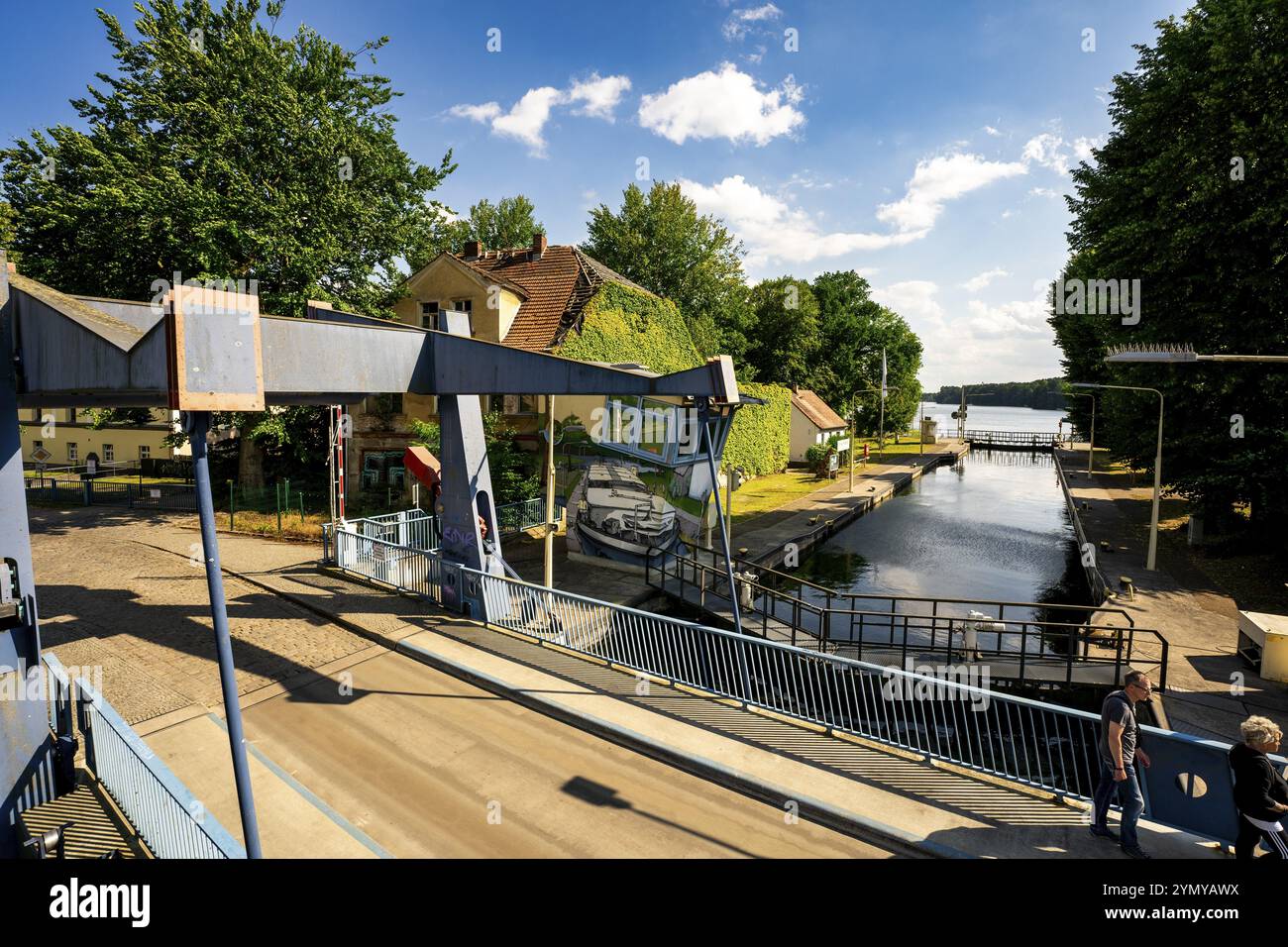 Die Schleuse in Woltersdorf bei Berlin 1 Stockfoto