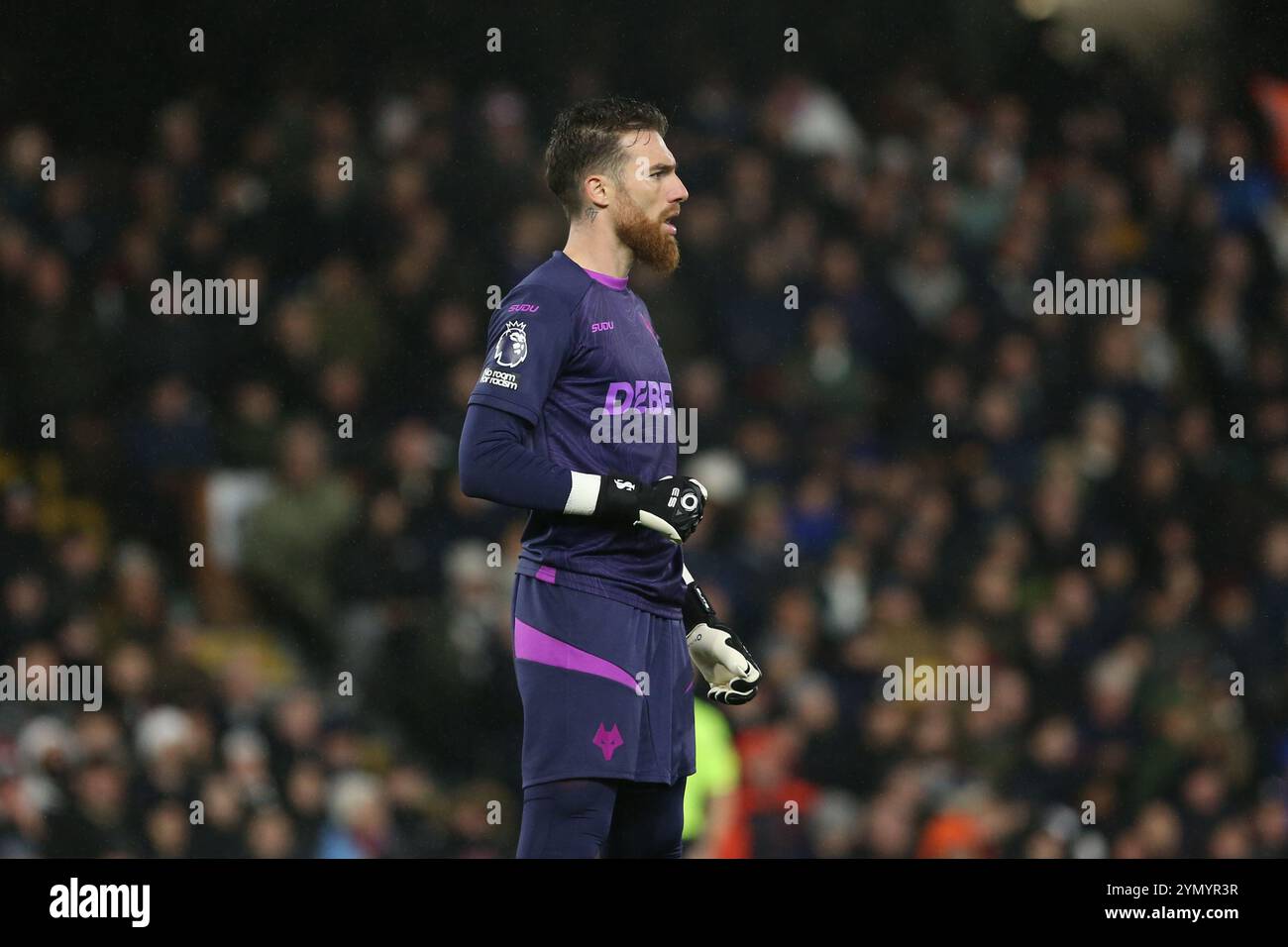 London, Großbritannien. November 2024. London, 23. November 2024: Torhüter Jose Sa von Wolverhampton Wanderers während des Premier League-Spiels zwischen Fulham und Wolverhampton Wanderers im Craven Cottage am 23. November 2024 in London. (Pedro Soares/SPP) Credit: SPP Sport Press Photo. /Alamy Live News Stockfoto