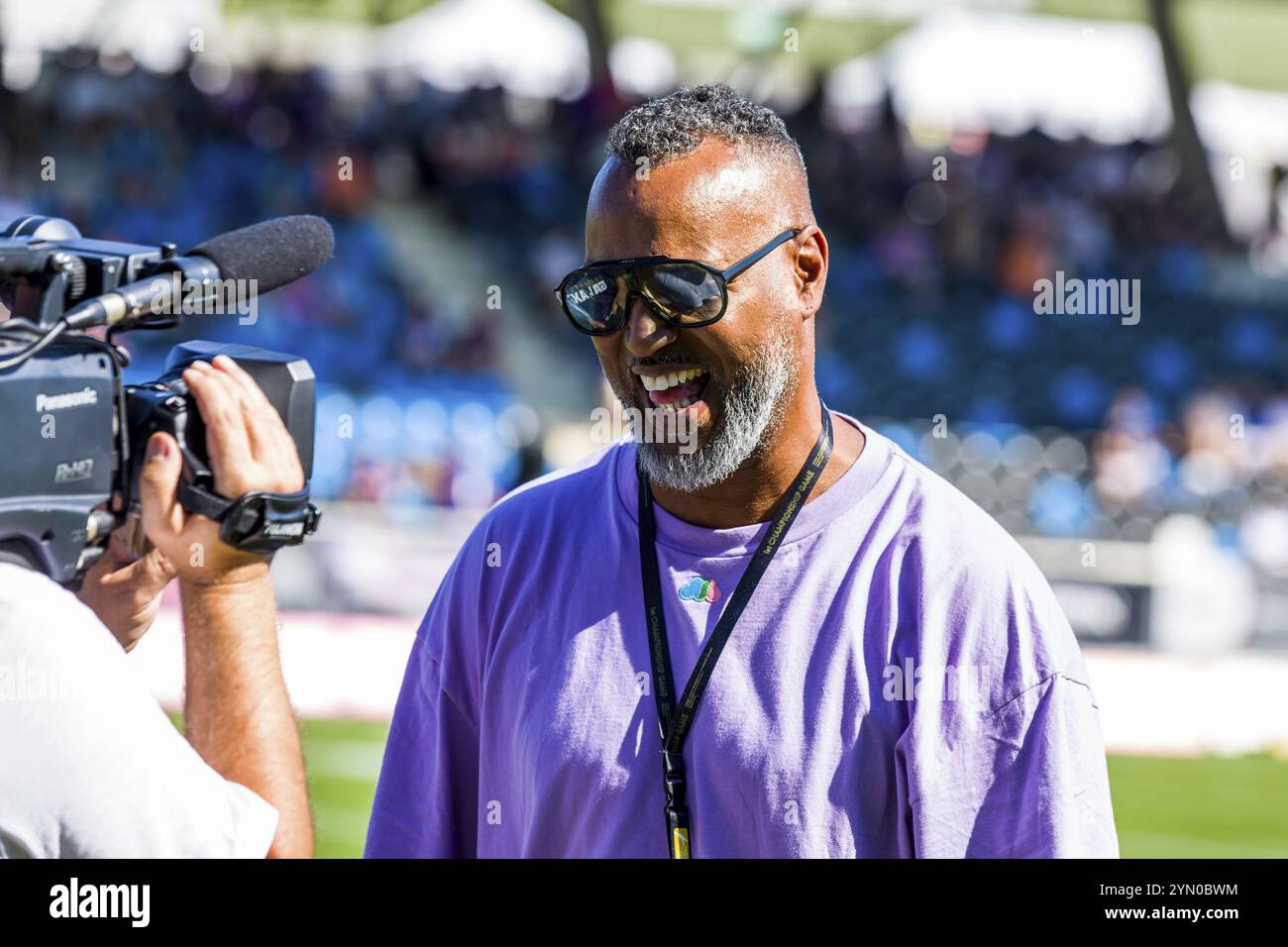 ELF/Playoff Spiel : Berlin Thunder in Frankfurt Galaxy am 09. September 2023, in der PSD Bank Arena, Frankfurt a. M., Deutschland Patrick Stockfoto