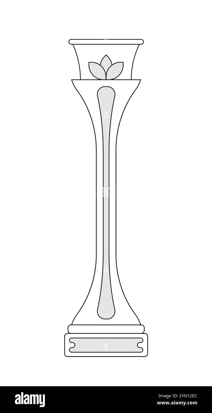 Alte Spaltenumrisse. Antike griechische Architektur und Kultur. Gebäude im dorianischen und barocken Stil. Poster oder Banner für Website. Linearer Vektor Stock Vektor