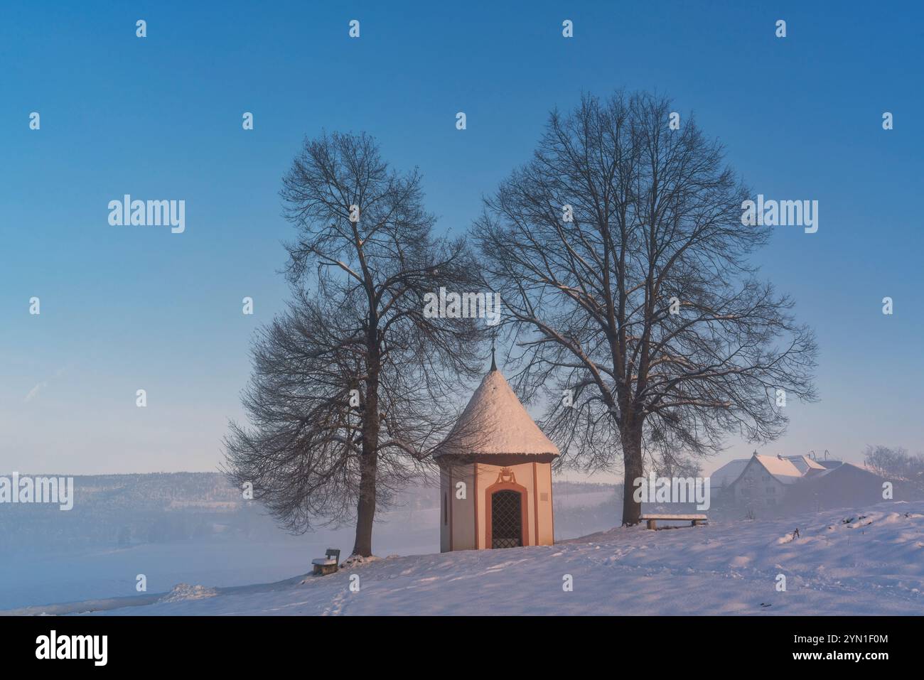 Schweiz, Baselland, Baselbiet, Brislach, Brislach BL, Kapelle, Fichtenhof, Kapelle Fichtenhof, Laufental, Laufen, Wahlen bei Laufen, Wahlen BL Stockfoto