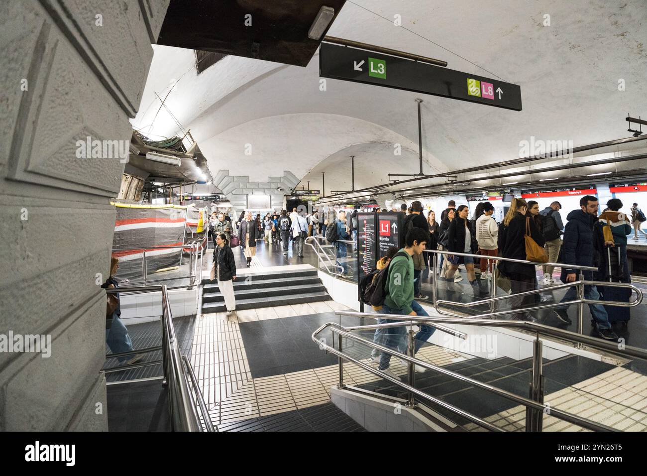 Placa Espanya Interchange Stockfoto