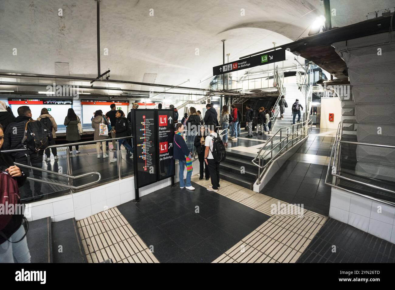 Placa Espanya Interchange Stockfoto