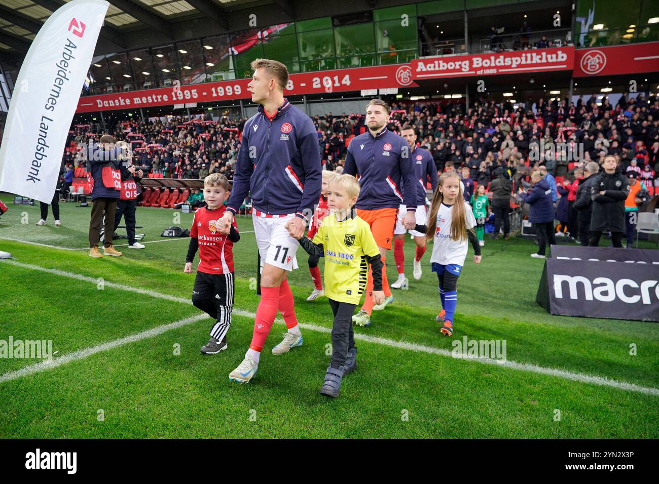 Aalborg, Dänemark. November 2024. AAB moeder Viborg FF i Superligaen paa Aalborg Portland Park i Aalborg soendag den 24. november 2024. Quelle: Ritzau/Alamy Live News Stockfoto