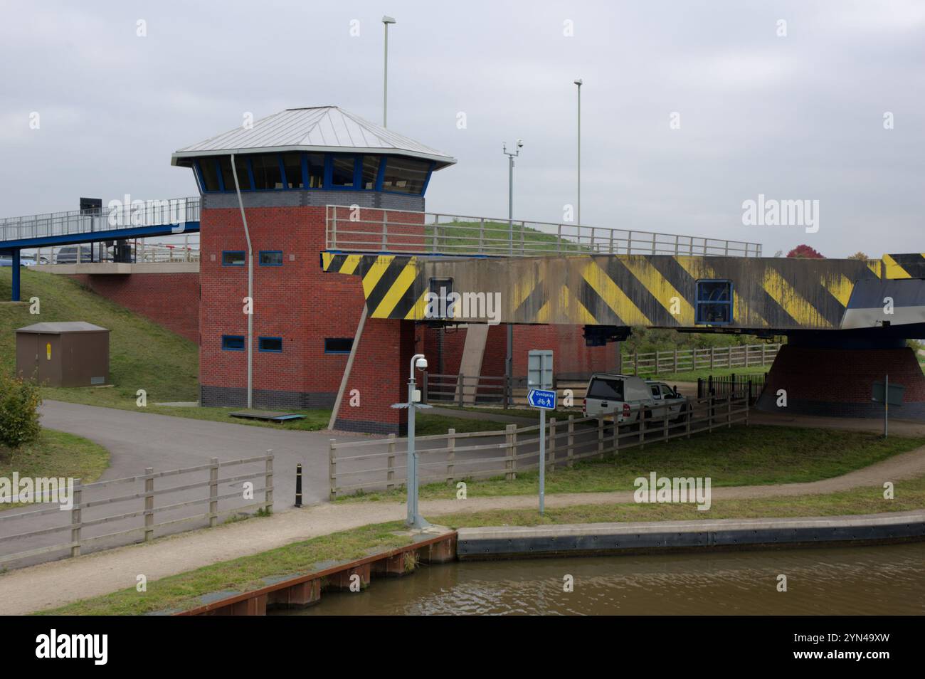 Netheridge Swing Bridge, Gloucester, Großbritannien Stockfoto