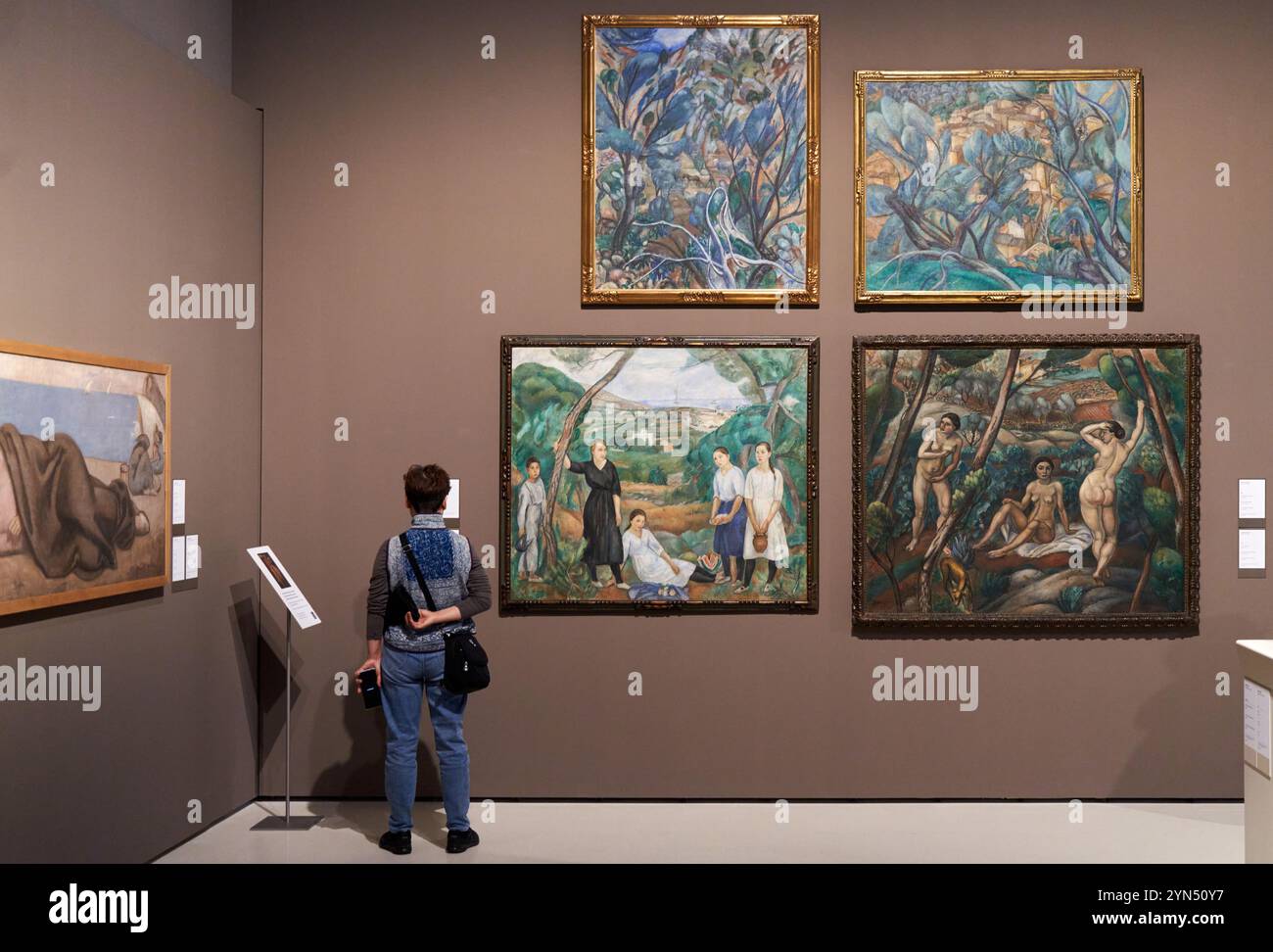 Werke von Joaquim Sunyer (Sitges, 1874-1956), MNAC, Museu Nacional D’Art de Catalunya, Barcelona, Spanien Stockfoto