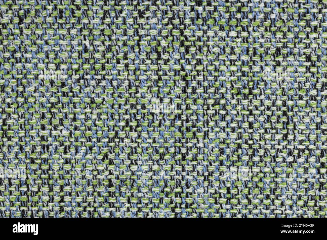 Nahaufnahme der gewebten Stoffstruktur Stockfoto