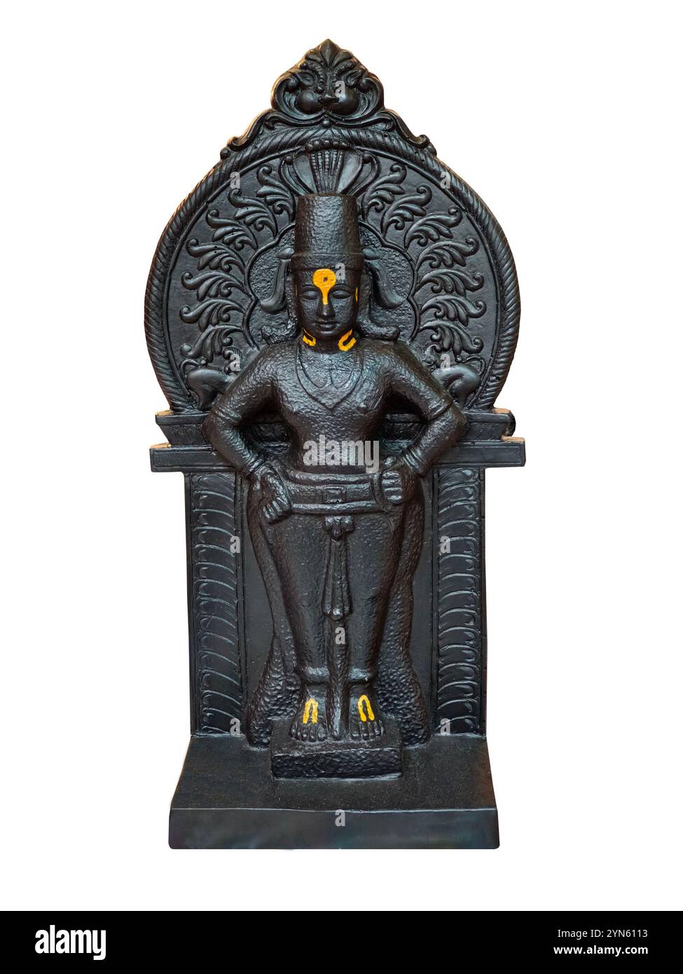 Gott und Göttin Vitthal Statue in Pandharpur Solapur Bezirk Maharashtra. Stockfoto Gott und Göttin Vitthal Statue in Pandharpur Solapur Bezirk Maharashtra. Stockfoto
