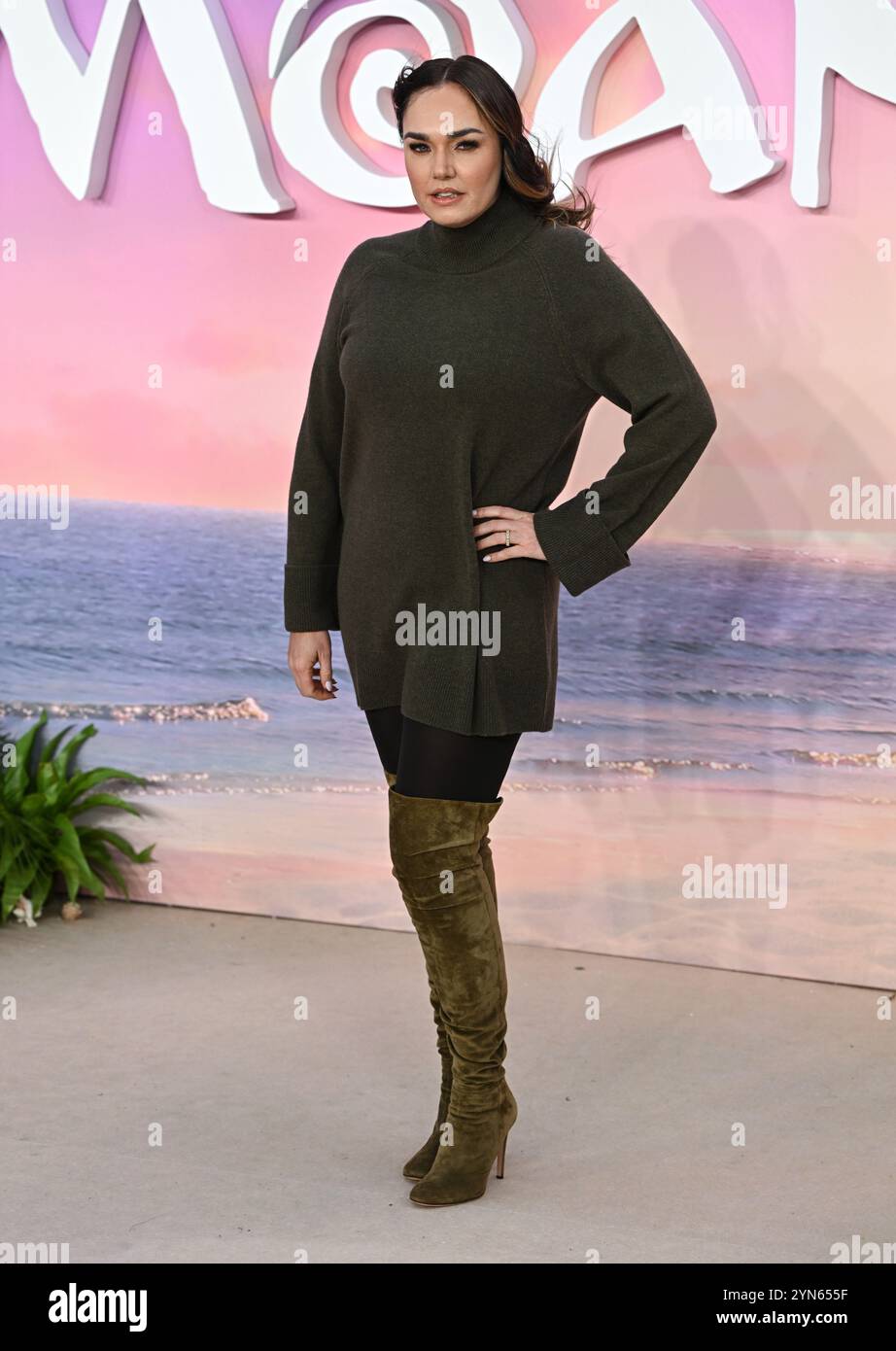 London, Großbritannien. November 2024. Tamara Ecclestone Rutland kommt zur britischen Premiere von Moana 2, Cineworld, Leicester Square. Quelle: Doug Peters/EMPICS/Alamy Live News Stockfoto