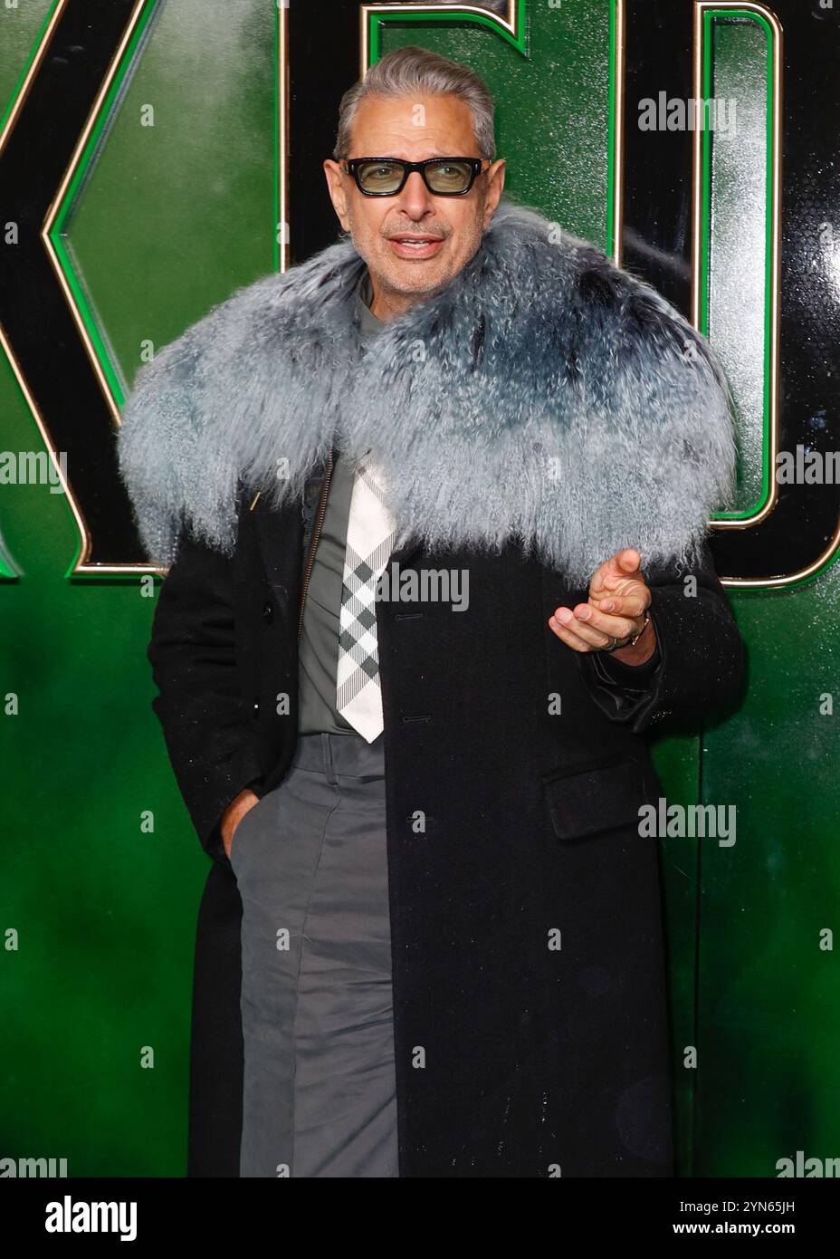 London, Großbritannien. November 2024. Jeff Goldblum nimmt an der britischen Premiere von „Wicked“ in der Royal Festival Hall in London Teil. (Foto: Mario Mitsis/SOPA Images/SIPA USA) Credit: SIPA USA/Alamy Live News Stockfoto