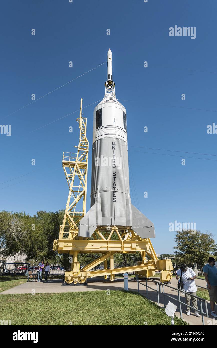 HOUSTON, TEXAS, 2. NOVEMBER 2018: Ein NASA-Raumschiff im Museum in Houston, Texas, USA, Nordamerika Stockfoto