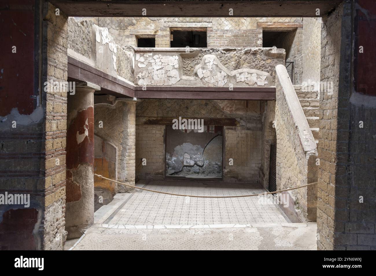 HERCULANEUM, ITALIEN, 5. MAI 2022, Haus des schönen Hofes in Herculaneum Stockfoto