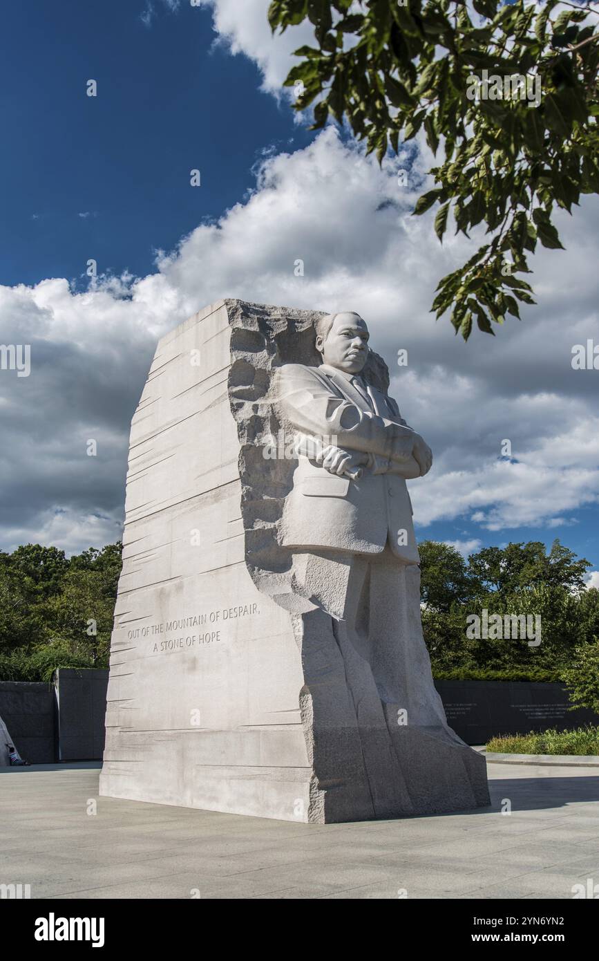 WASHINGTON, USA, 20. AUGUST 2019: Martin Luther King Memorial in Washington D.C., USA, Nordamerika Stockfoto