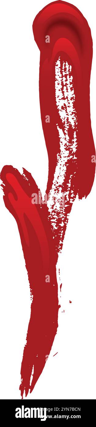 Dynamische rote Farbspritzer schaffen ein visuell eindrucksvolles abstraktes Design mit Textur und Bewegung, das Energie und Leidenschaft weckt Stock Vektor