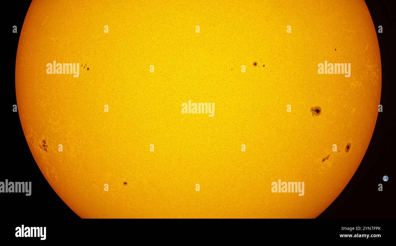 Sonnenflecken Stockfoto