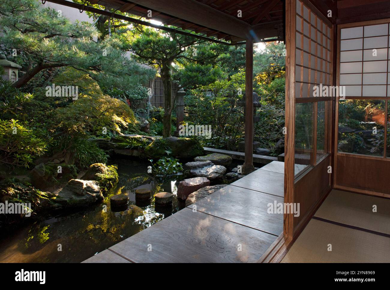 Nomura Samurai Residence, ein restauriertes Zuhause eines Kanazawa Samurai unter dem Maeda Clan im Nagamachi Bezirk von Kanazawa, Ishikawa, Japan. Stockfoto