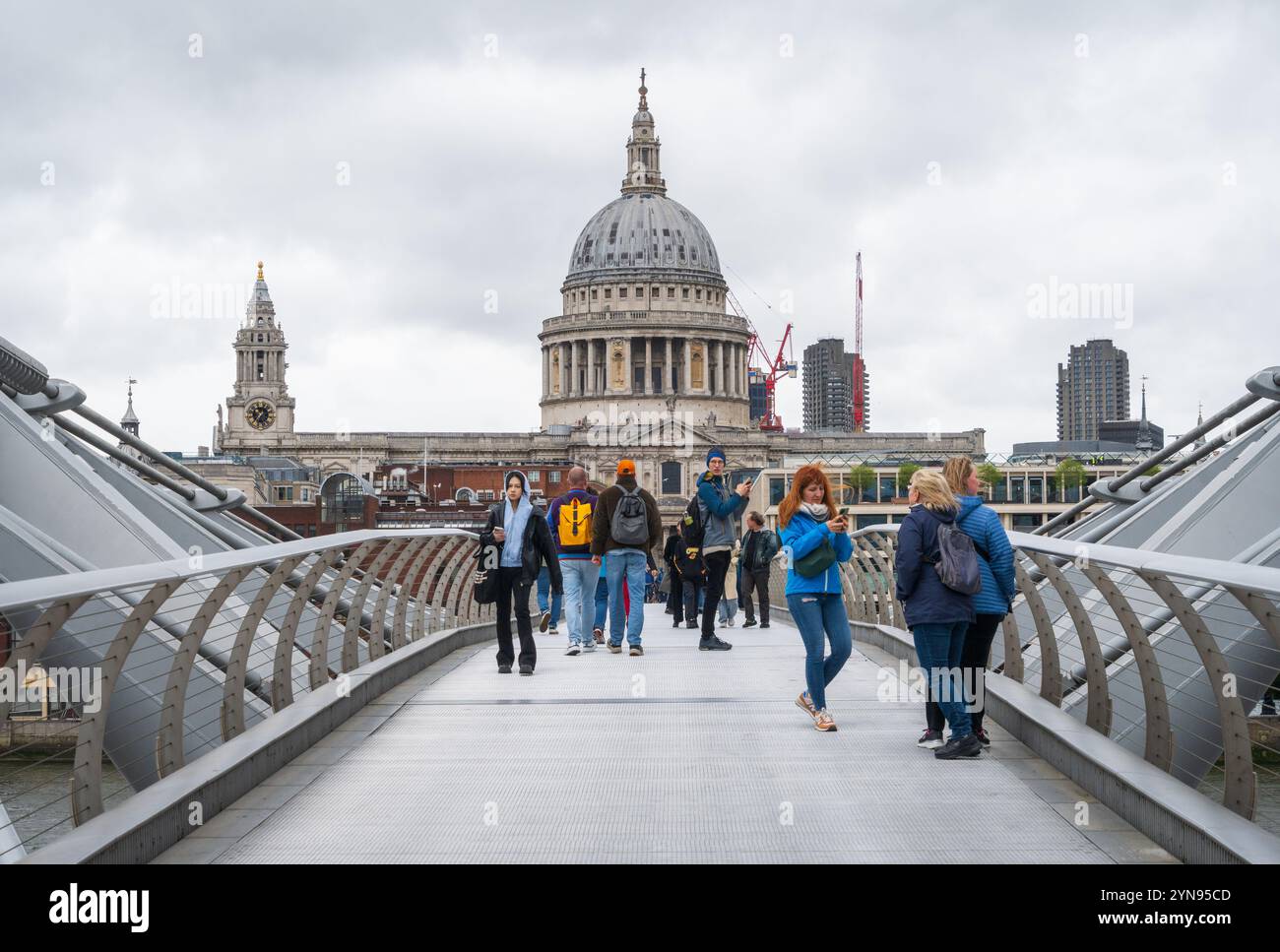 Die St. Paul's Cathedral, die Kathedrale in London, England Stockfoto