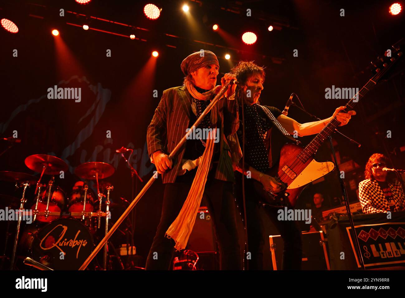 UK. November 2024. LONDON, ENGLAND – 24. NOVEMBER: Spike und Nigel Mogg von The Quireboys in der Islington Assembly Hall am 24. November 2024 in London. CAP/MAR © MAR/Capital Pictures Credit: Capital Pictures/Alamy Live News Stockfoto