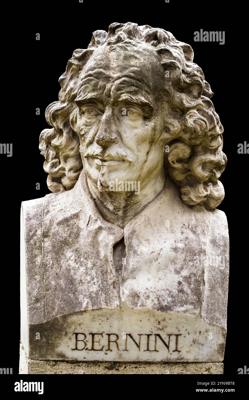 Gian Lorenzo Bernini (1598–1680) – italienischer Bildhauer, Stadtplaner, Architekt, Maler, Bühnenbildner Dramatiker und Kostümdesigner Stockfoto