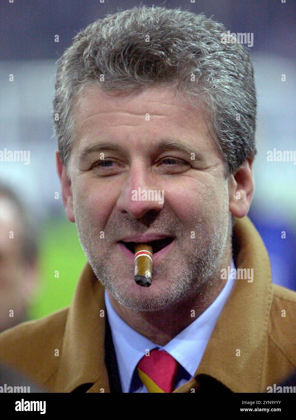 ARCHIVFOTO: Marcel REIF wird am 27. November 2024 75 Jahre alt, SN02 Reif 1911.jpg, Fernsehen, Marcel REIF, Sportreporter, Fernsehreporter, Porträt, HF, mit Zigarre? Stockfoto