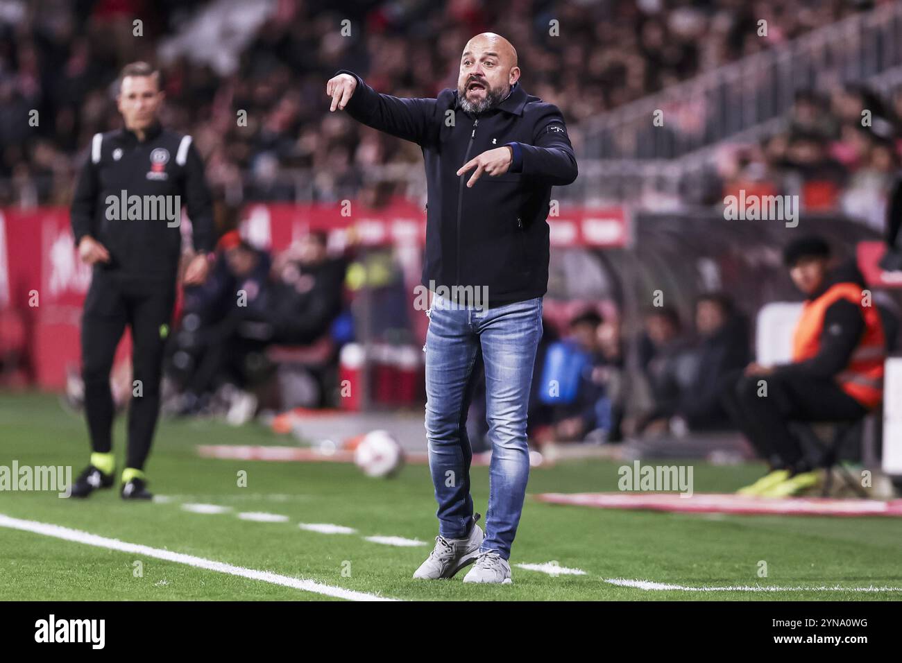 Manolo Gonzalez, Cheftrainer der RCD Espanyol während des spanischen Meisterschaftsspiels La Liga zwischen Girona FC und RCD Espanyol am 23. November 2024 im Estadio de Montilivi in Girona, Spanien Stockfoto